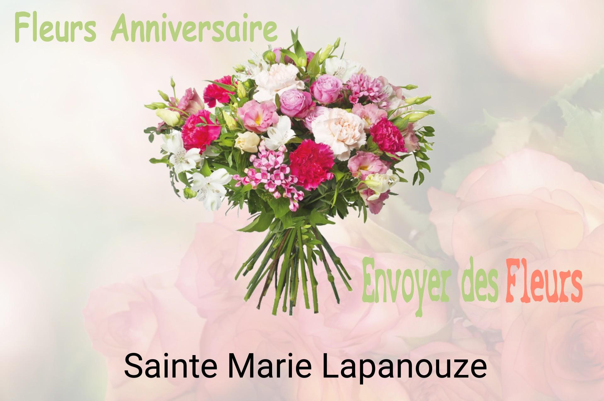 Bouquet de fleurs d’anniversaire livré à Sainte-Marie-Lapanouze