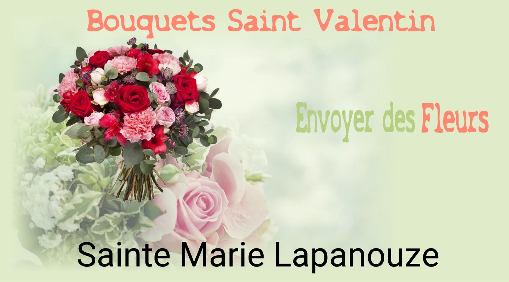 Roses de Saint-Valentin livrées à Sainte-Marie-Lapanouze